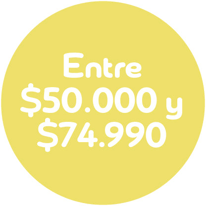 Entre $50.000 y $74.990