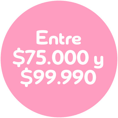 Entre $75.000 y $99.990