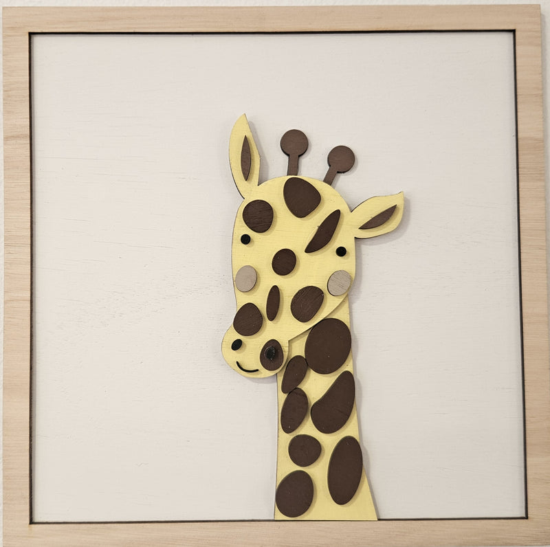 Set 6 Cuadros de Madera Pintados a Mano