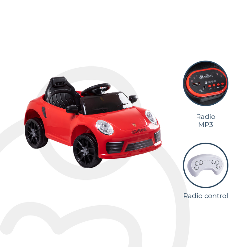 Auto Deportivo Eléctrico Race Rojo Bebesit