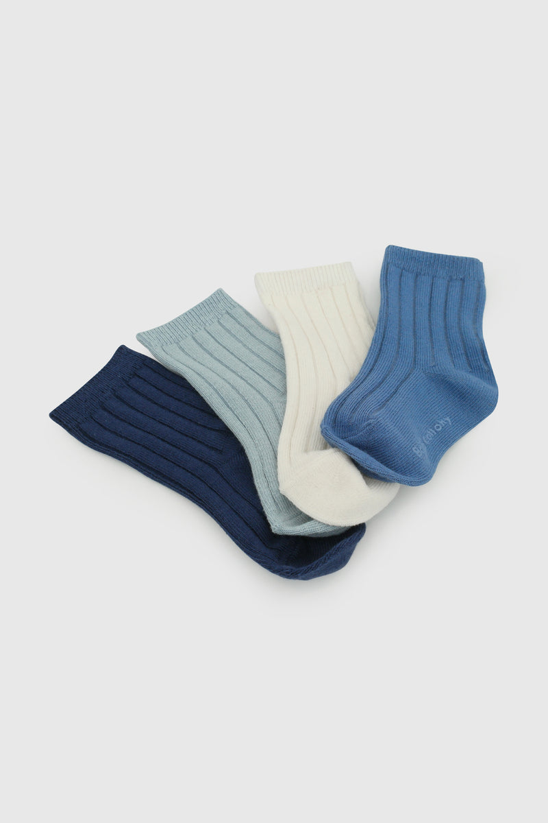 Pack X4 Calcetines Azules Algodón