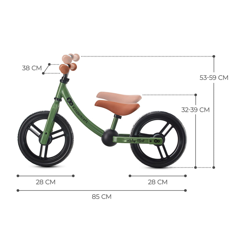 Bicicleta de Equilibrio Kinderkraft 2WAY NEXT – Ajustable y Ligera