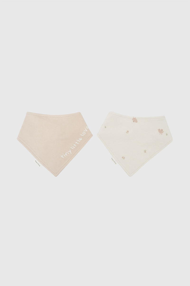 Pack X2 Babero Bandana Impermeable Niña