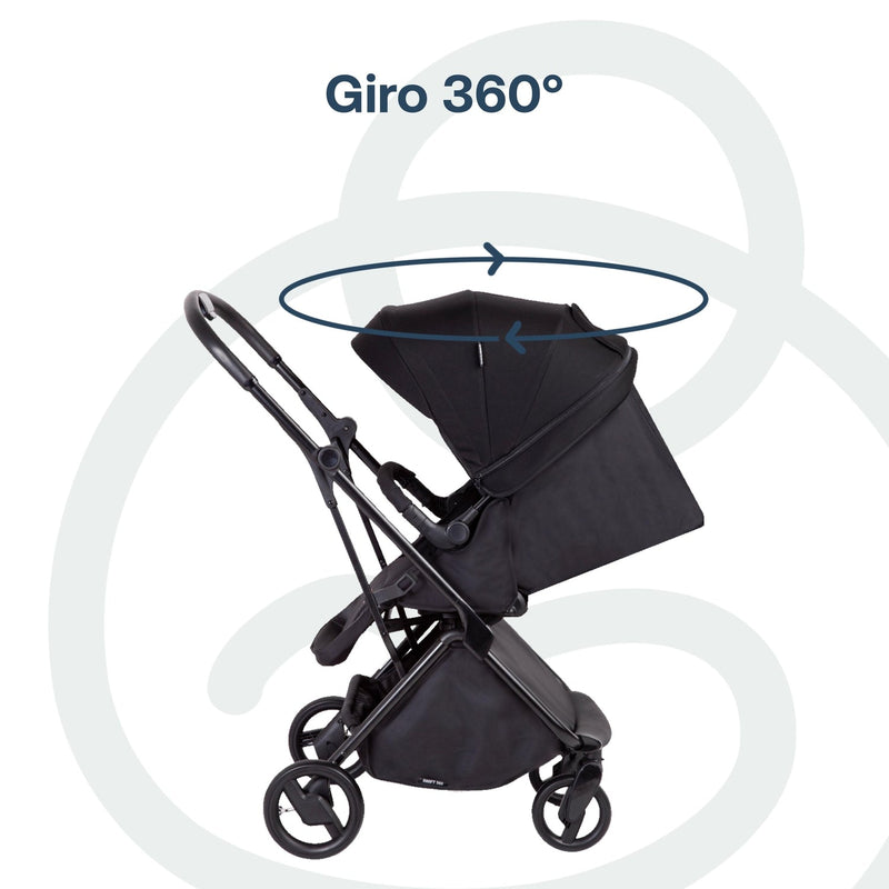 Coche Cuna travel system Swift 360 Negro