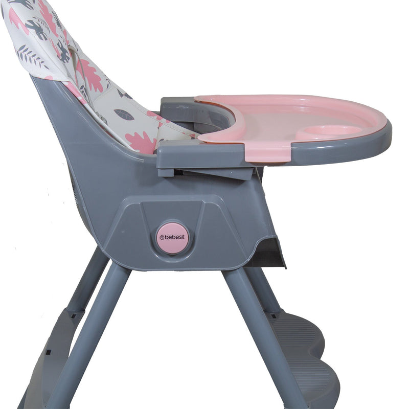 Silla de Comer Steps Rosada