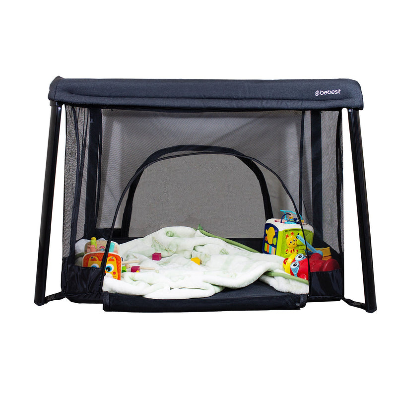 Cuna Corral 3 en 1 Eclipse Safe & Sleep Negro Bebesit