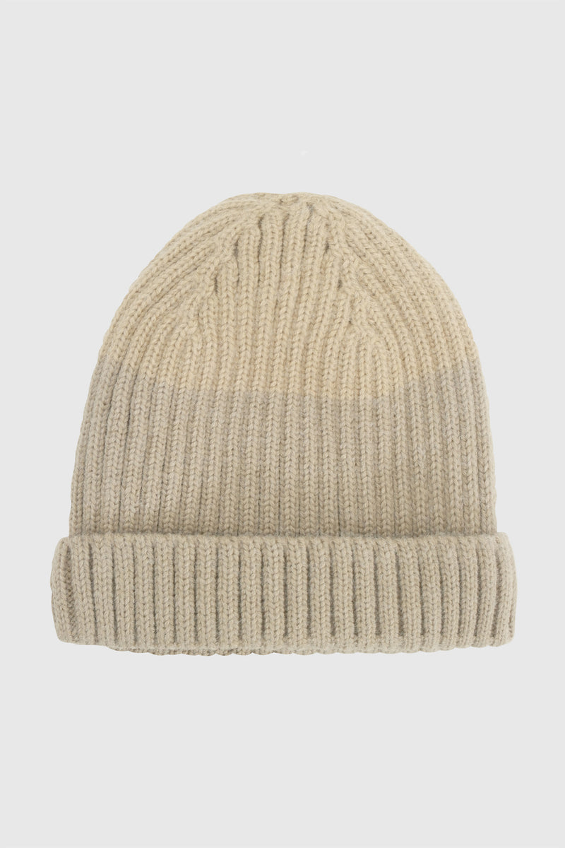 Gorro Lana Bicolor Café Niño