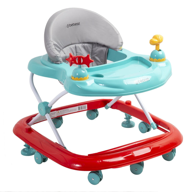 Andador Musical Airbus Rojo Celeste