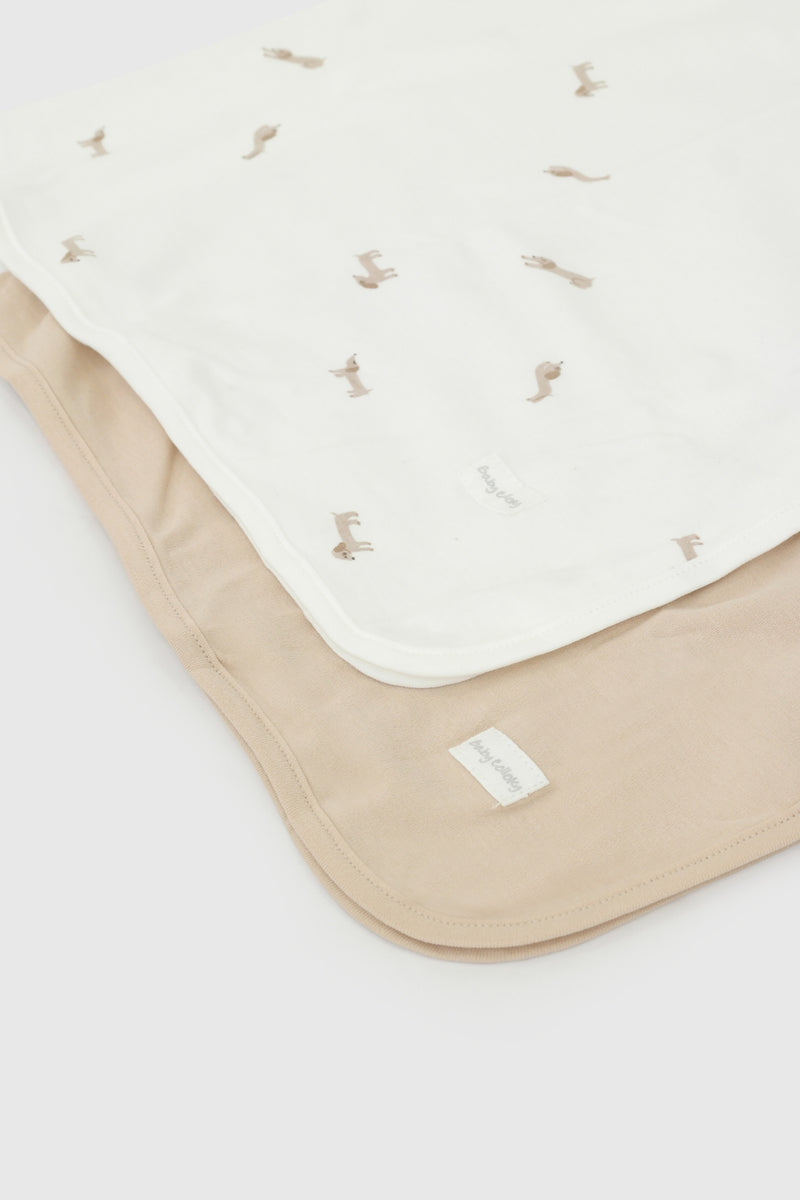 Pack X2 Tuto Bebe Beige Algodón