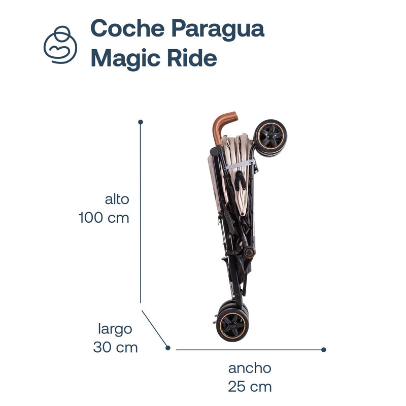 Coche Paragua Magic Ride Fiesta Beige Bebesit