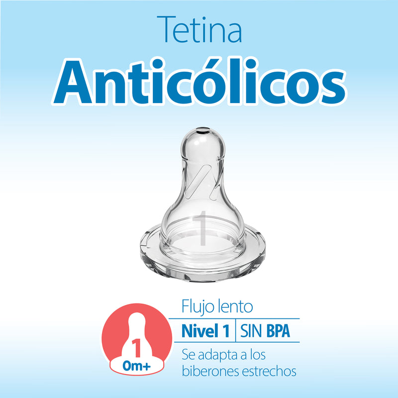 Tetina Anticólico Estándar 2UN 0M+ (Recién Nacido) Dr. Brown's