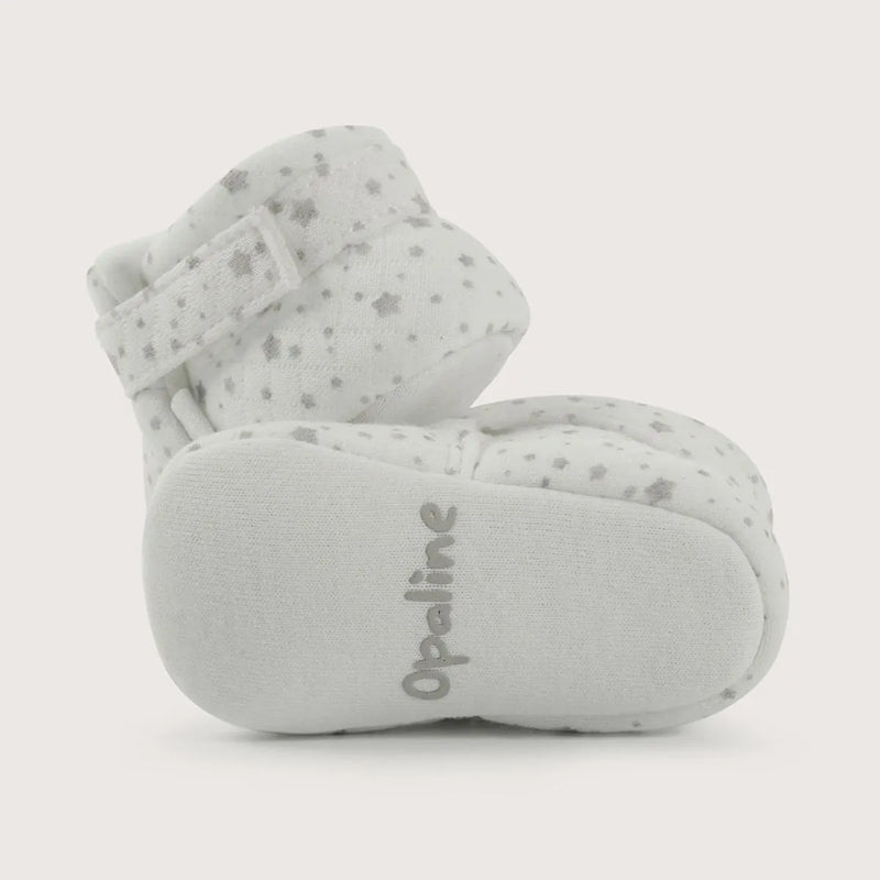 Pantufla bebé algodón blanca unisex