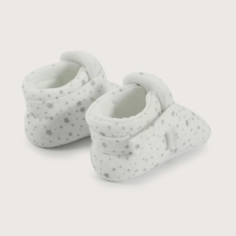 Pantufla bebé algodón blanca unisex