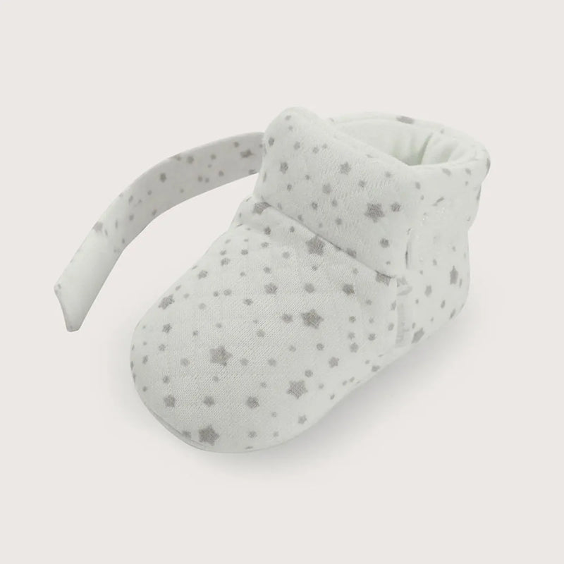 Pantufla bebé algodón blanca unisex