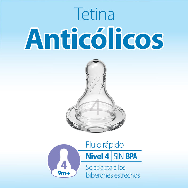 Tetina Anticólico Estándar 2UN 9M+ Dr. Brown's