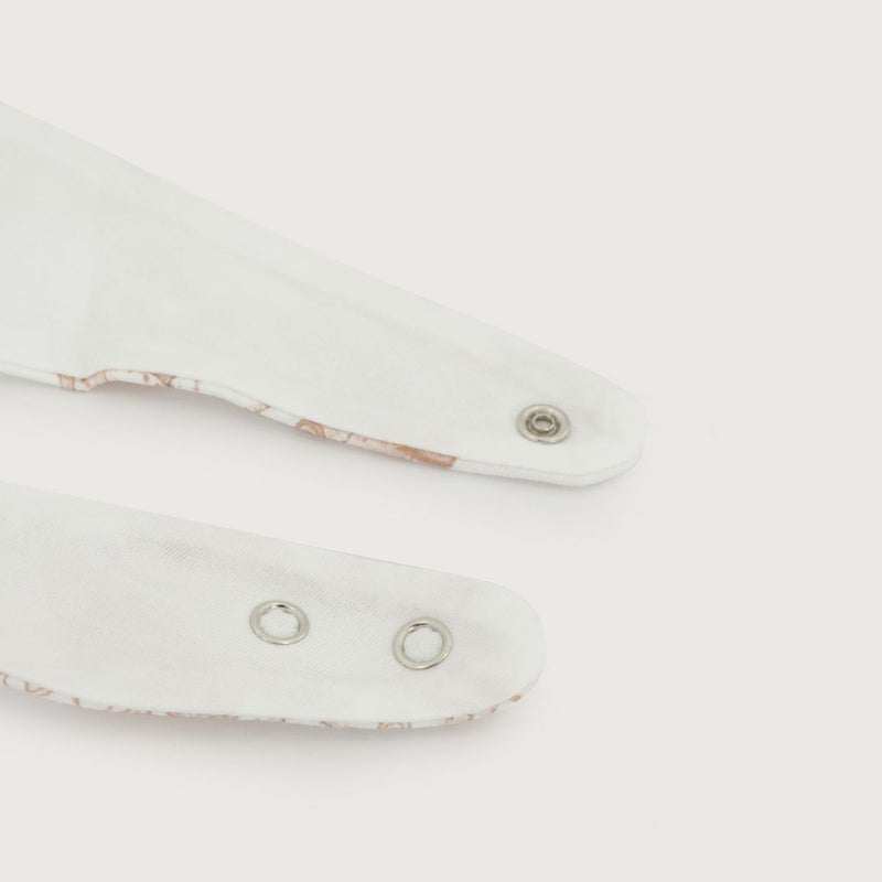 Pack de 2 Baberos de Algodón con Vuelos Opaline – Celeste