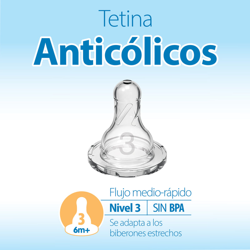 Tetina Anticólico Estándar 2UN 6M+ Dr. Brown's