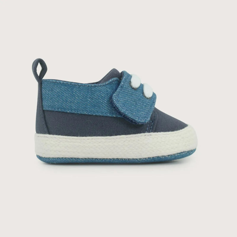 Alpargata bebé azul de niño