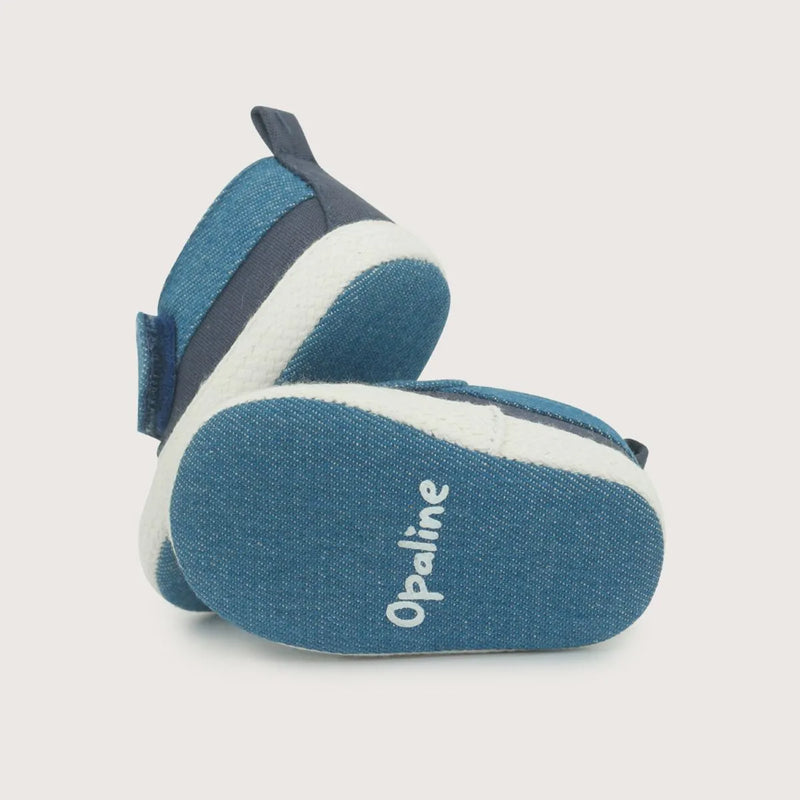 Alpargata bebé azul de niño
