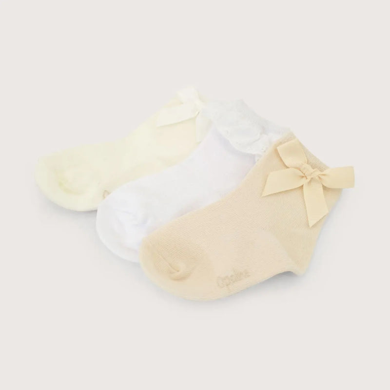 Pack De 3 Calcetines Con Cinta De Niña