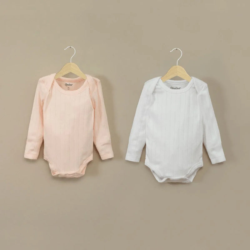 Pack De 2 Bodys Algodón Niña Rosado