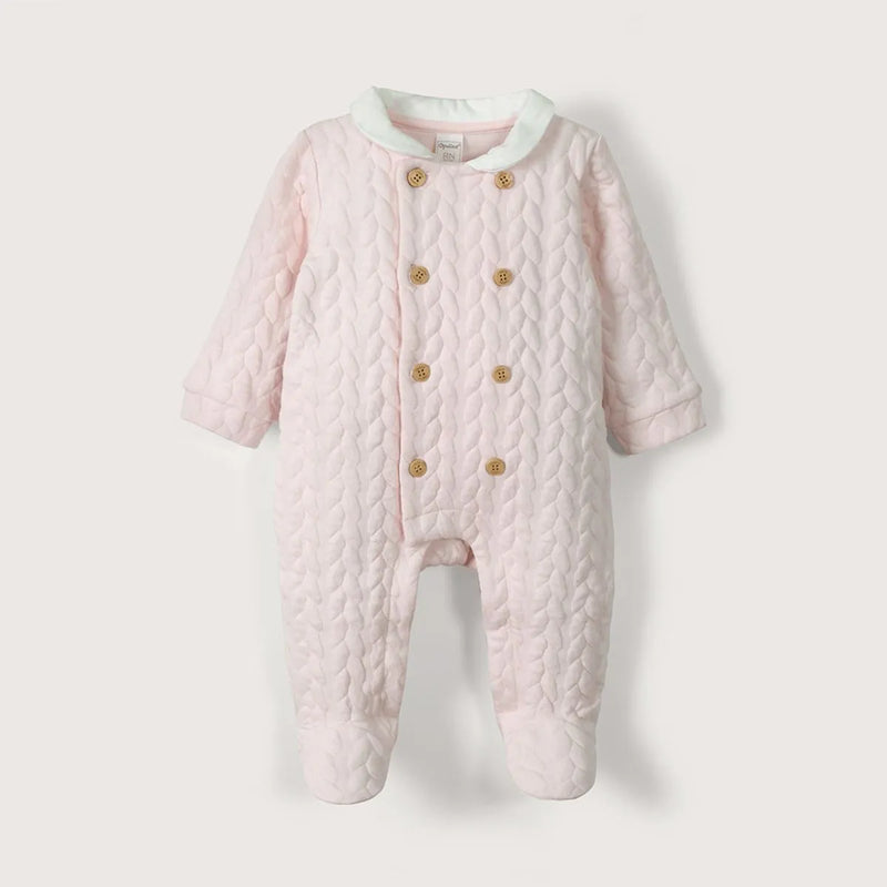 Oso Quilted Bebe Niña Rosado