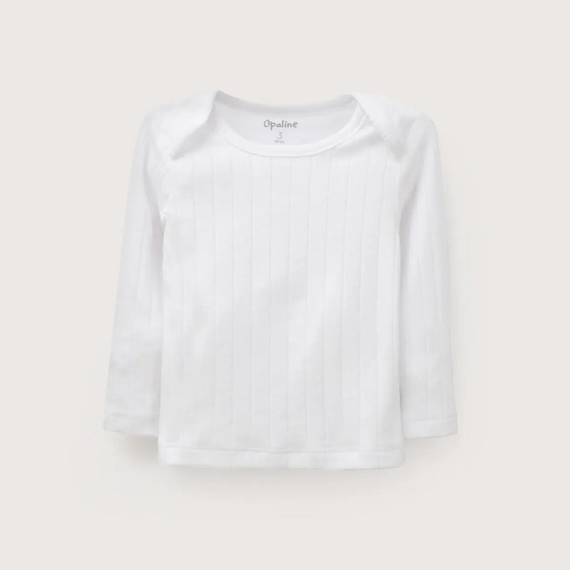 Camiseta Ajuar Acanalada Blanca Unisex