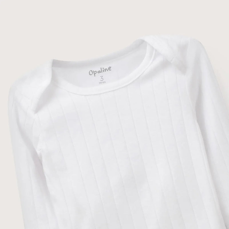 Camiseta Ajuar Acanalada Blanca Unisex
