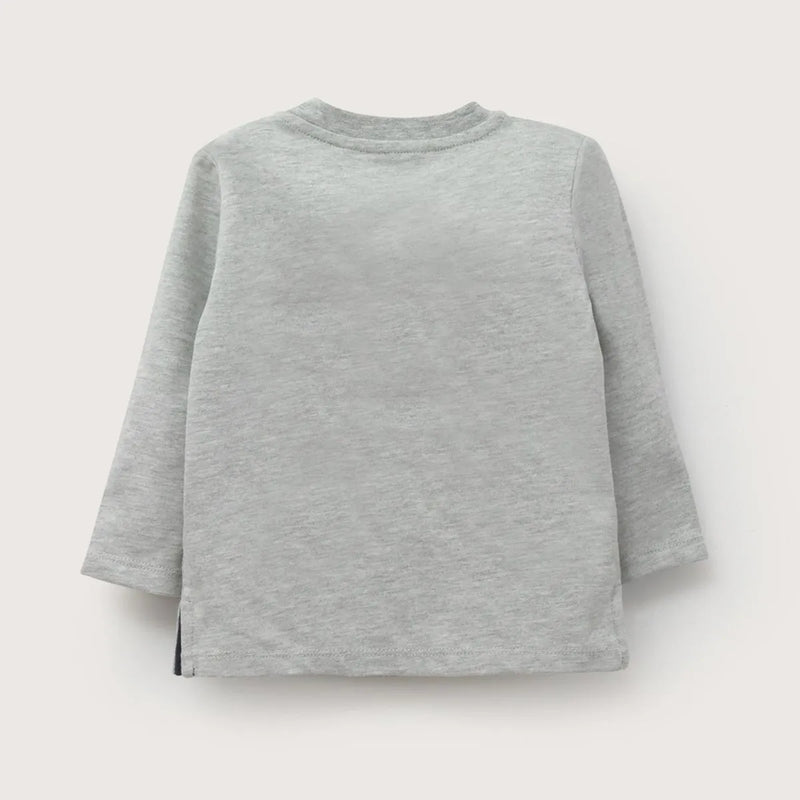 Polera Infant Niño Gris Melange