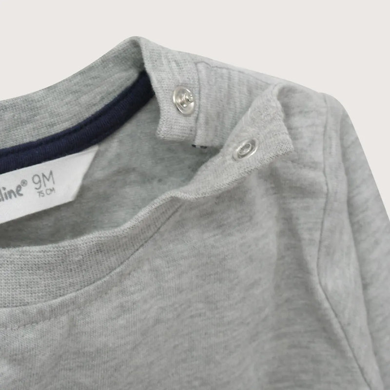 Polera Infant Niño Gris Melange