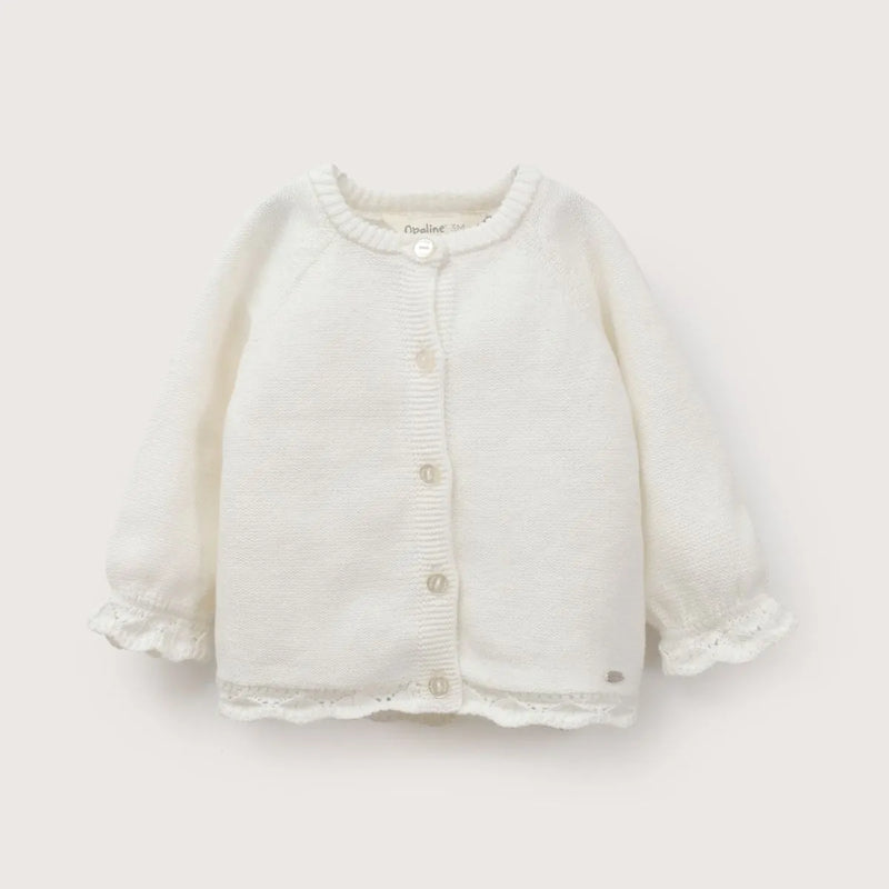 Chaleco Bebe Niña Blanco