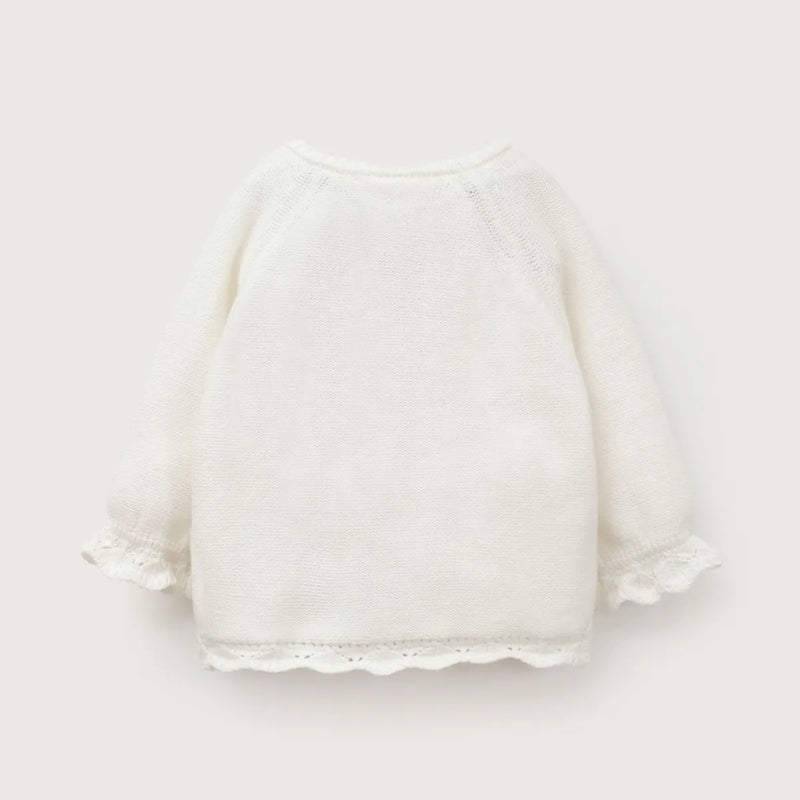 Chaleco Bebe Niña Blanco