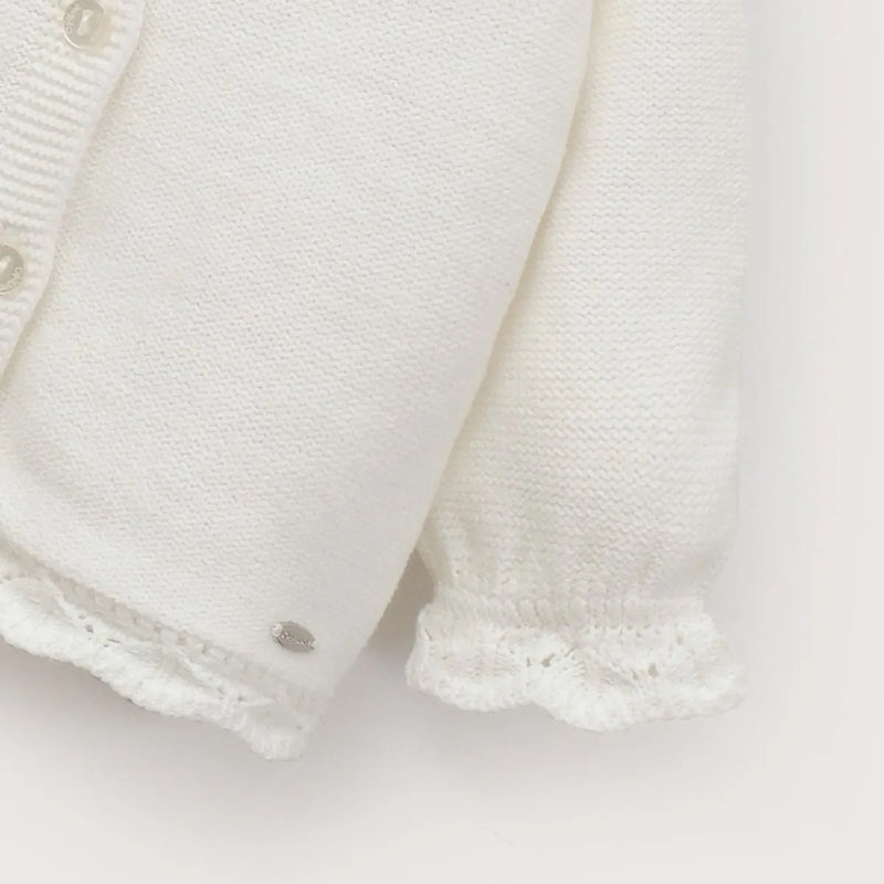 Chaleco Bebe Niña Blanco