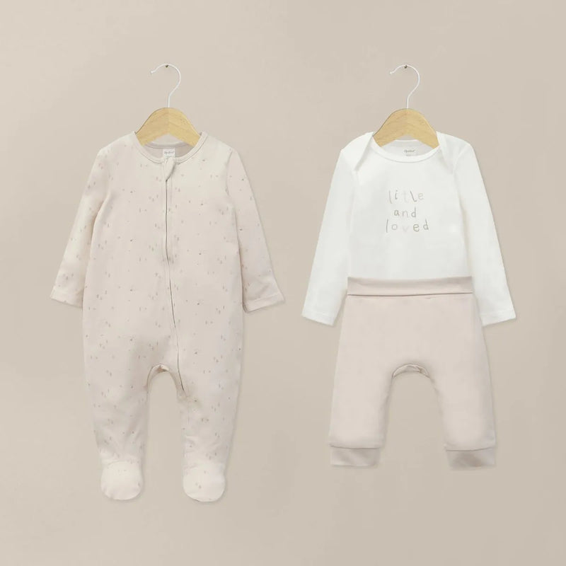 Conjunto 3 piezas Bebe Unisex Crema