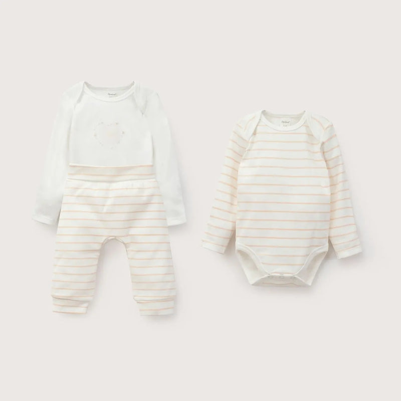 Conjunto de Bodies Bebe Niña Rosado