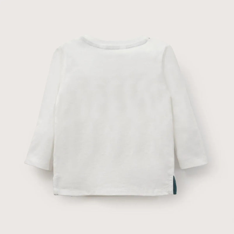 Polera Manga Larga Infant Niño Blanca