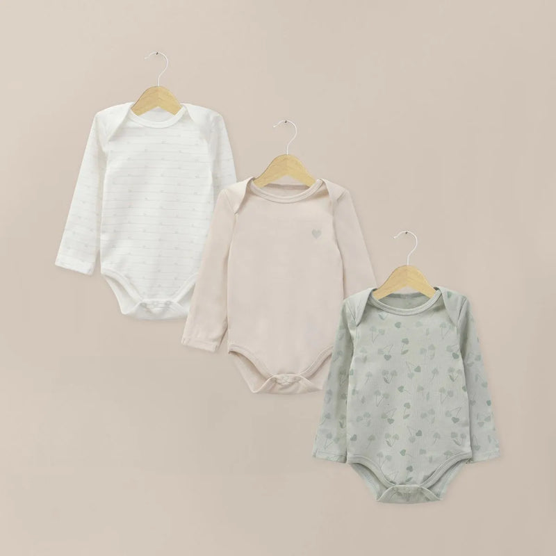 Pack Bodies Bebe Niña Menta