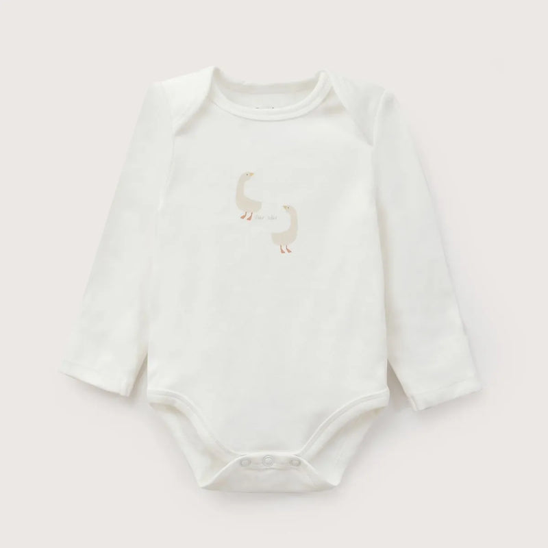 Pack Bodies Bebe Niño Gansos Beige