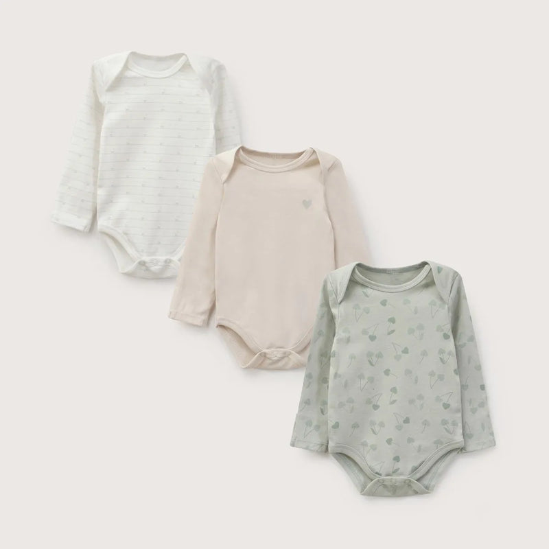 Pack Bodies Bebe Niña Menta