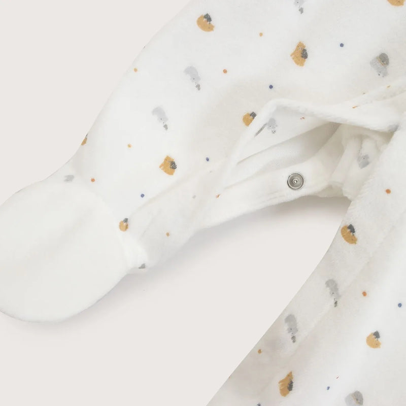 Oso Plush Bebe Niño Estampado Blanco