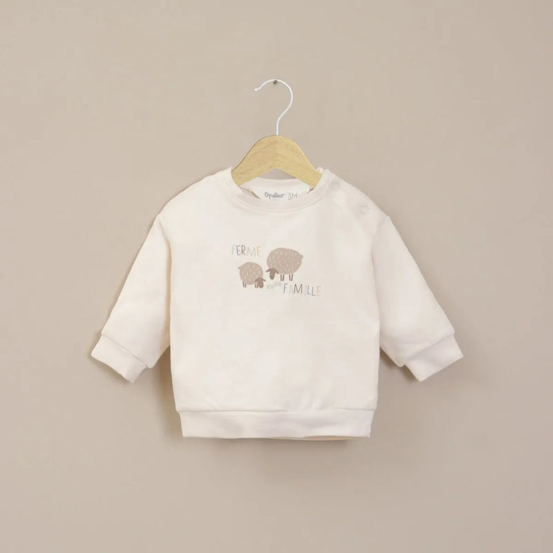 Poleron Bebe Niño Blanco