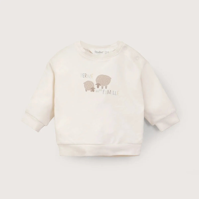 Poleron Bebe Niño Blanco