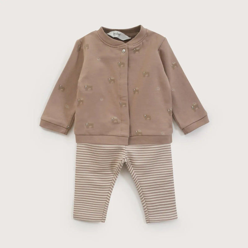 Conjunto Bebe Niño Cafe