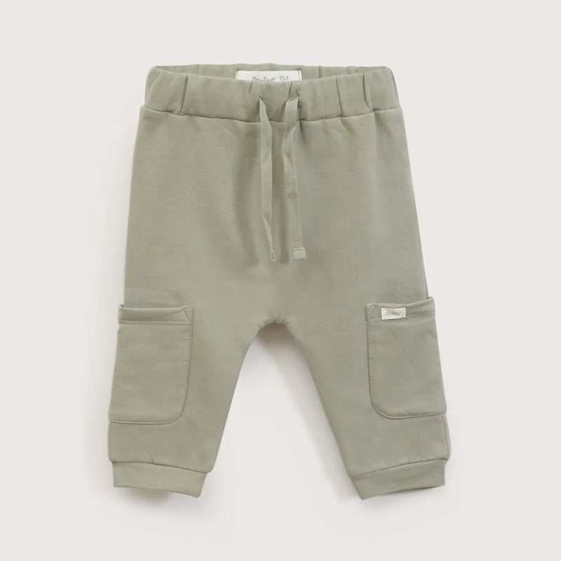 Pantalon Buzo Bebe Niño Verde