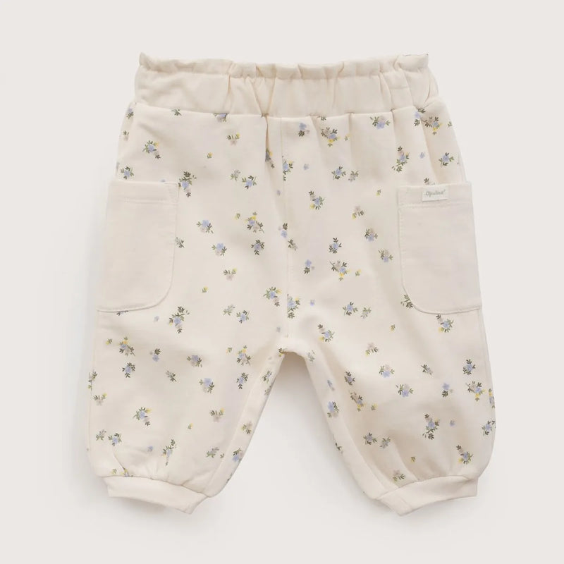Pantalon Buzo Bebe Niña Crema