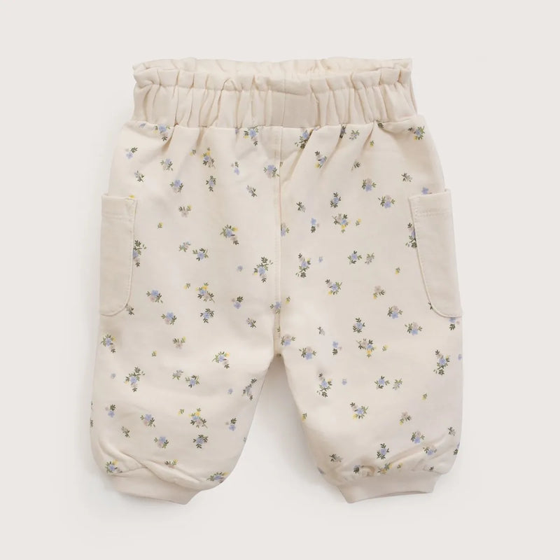 Pantalon Buzo Bebe Niña Crema