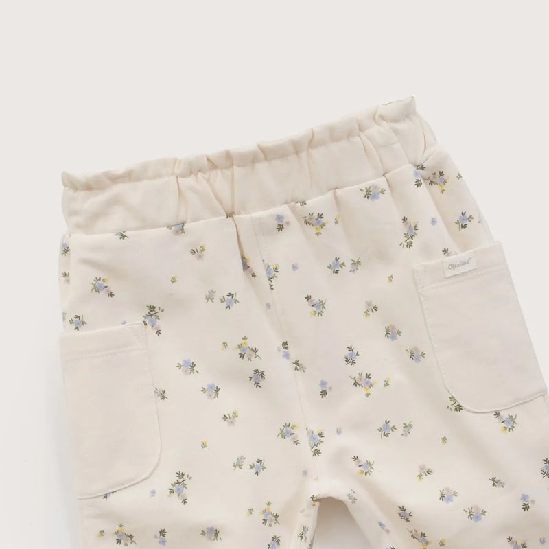 Pantalon Buzo Bebe Niña Crema