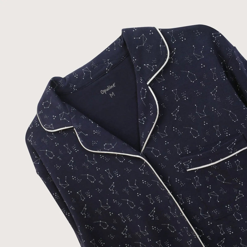 Pijama Camison Largo Azul