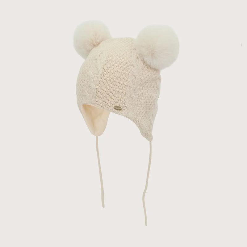 Gorro Bebe Blanco Niña