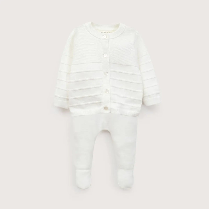 Conjunto Tejido Bebe Unisex Blanco